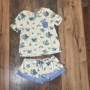 Honeydew Intimates Something Sweet Short Set Pajamas Zest Gingham Size M NWOT